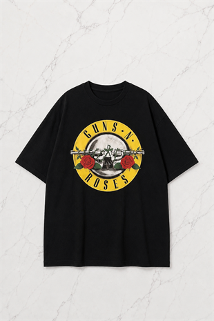 Guns N Roses Logo Siyah Unisex T-Shirt