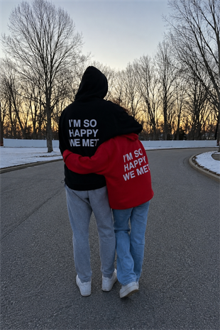 Happy to Met Oversize Sweatshirt
