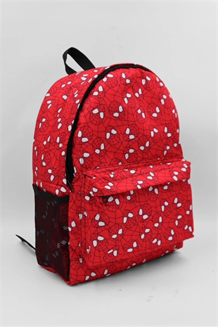 Harajuku School fit Kırmızı Spiderman Tech Sırt Çantası