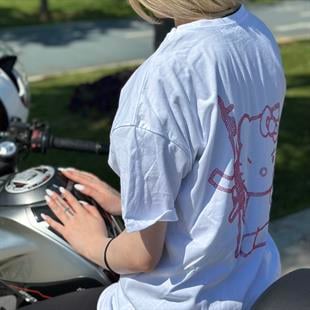 Hello Kitty Beyaz Oversize T-shirt