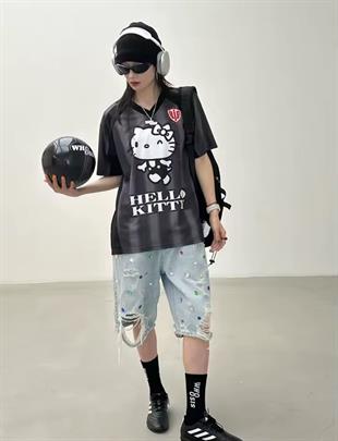 Hello Kitty Fly Siyah Jersey Forma