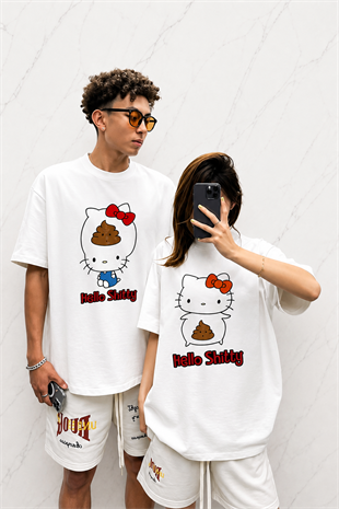 (Kadın) Hello Shitty Oversize Unisex T-shirt