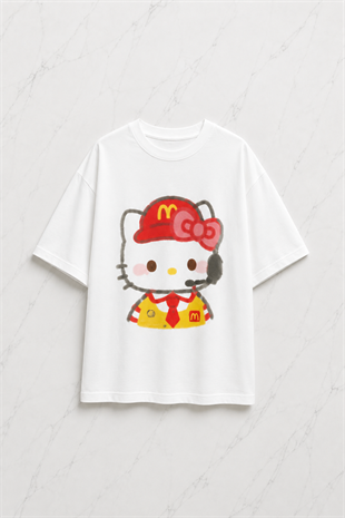 (Kadın) Mc Kitty Oversize Unisex T-shirt