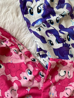 Kırmızı My Little Pony Pinkie Pie Desenli Şık Alt Üst Takım