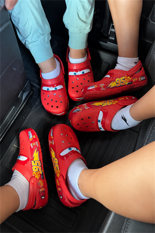 Kırmızı Şimşek Mcqueen Crocs Terlik