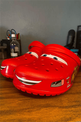 Kırmızı Şimşek Mcqueen Crocs Terlik