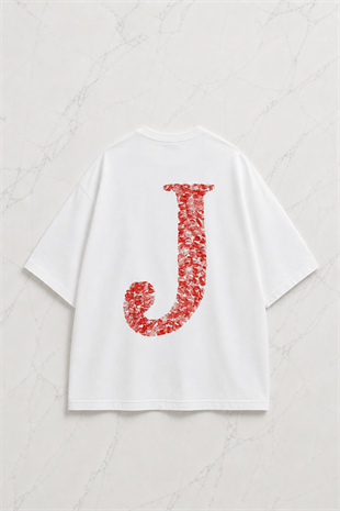 Kiss Design J Harfi Oversize T-shirt