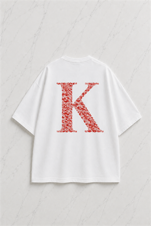 Kiss Design K Harfi Oversize T-shirt