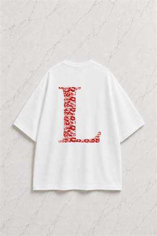 Kiss Design L Harfi Oversize T-shirt