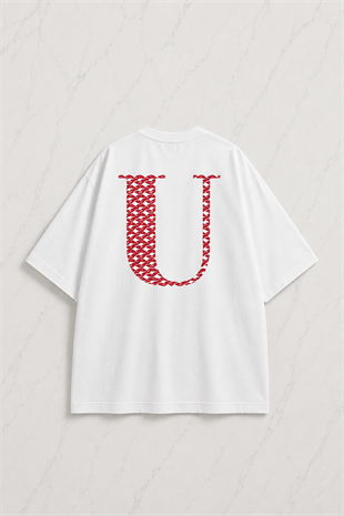 Kiss Design U Harfi Oversize T-shirt