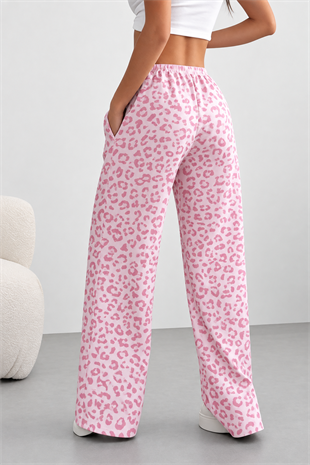 Kiss Leopar Desenli Baggy Eşofman Altı