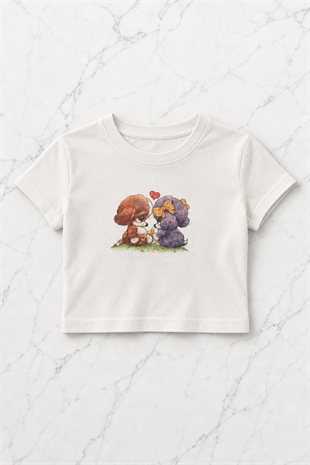 Love Funny Bears Detail Crop Top