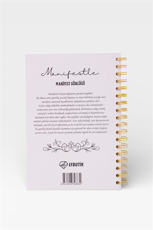 MANİFESTLE Manifest Günlüğü Ajanda Beyaz S2