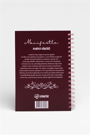 MANİFESTLE Manifest Günlüğü Ajanda Bordo S1