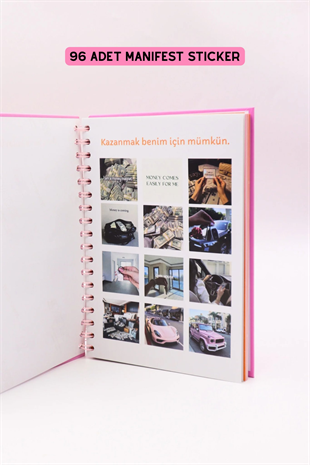 MANİFESTLE Manifest Günlüğü Ajanda Pembe S1