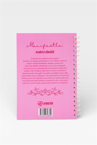 MANİFESTLE Manifest Günlüğü Ajanda Pembe S2