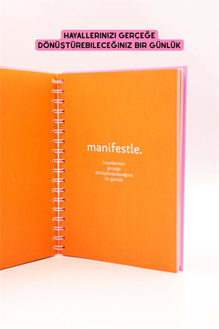 MANİFESTLE Manifest Günlüğü Ajanda Pembe S1