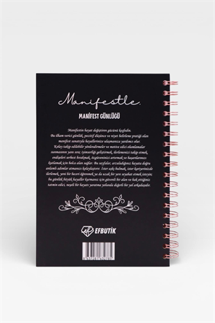 MANİFESTLE Manifest Günlüğü Ajanda Siyah S1