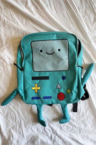 Mavi Adventure Time BMO Sırt Çantası