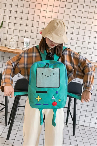 Mavi Adventure Time BMO Sırt Çantası