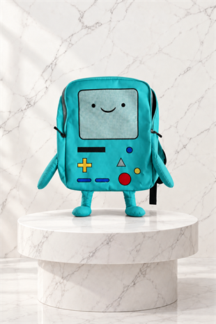Mavi Adventure Time BMO Sırt Çantası