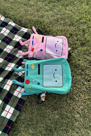 Mavi Adventure Time BMO Sırt Çantası