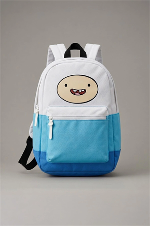 Mavi Adventure Time Finn Sırt Çantası