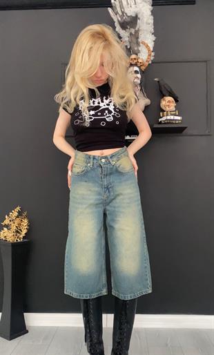 Mavi Eskitme Live Retro Şort