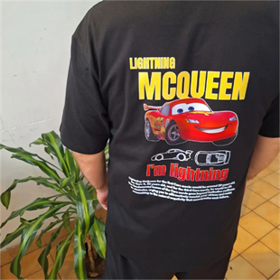 McQuenn Detail Oversize Unisex T-shirt