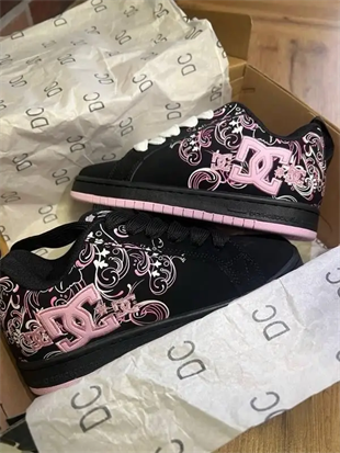 Midnight Dc Shoes Siyah Pembe Spor Ayakkabı