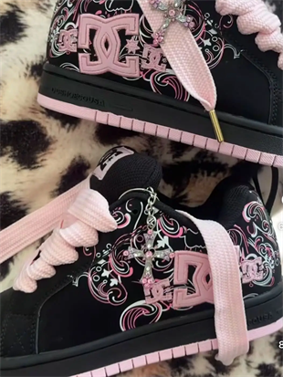 Midnight Dc Shoes Siyah Pembe Spor Ayakkabı