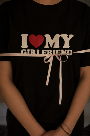 My Gırlfrıend Oversize Kısa Kol T-shirt