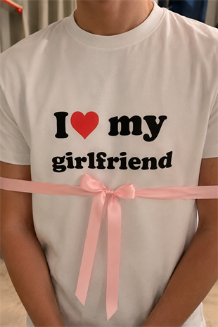 My Gırlfrıend Oversize Kısa Kol T-shirt