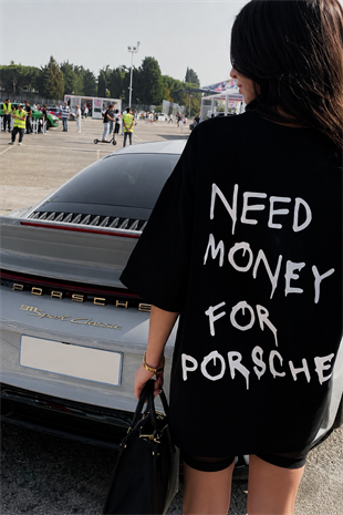 Need Money For Porsche Detail Oversize Unisex T-shirt