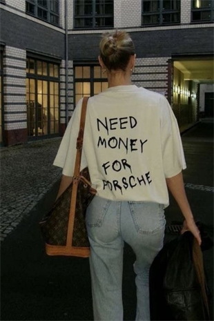 Need Money For Porsche Detail Oversize Unisex T-shirt