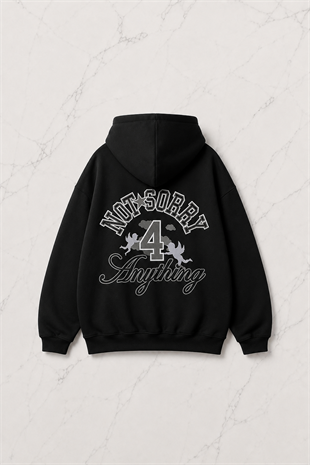 Not Anything Detail Oversize Unisex Sweatshirt