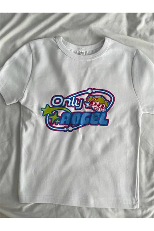 Only Angel Beyaz Crop