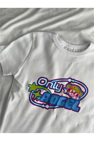 Only Angel Beyaz Crop