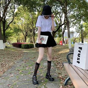 Oxford Siyah Rugan Tarz Lolita Ayakkabi