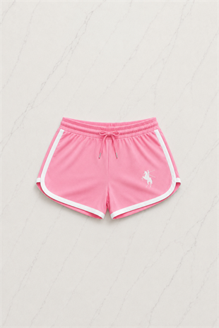 Pembe Fit Polo Yaka Soul Şort Takım