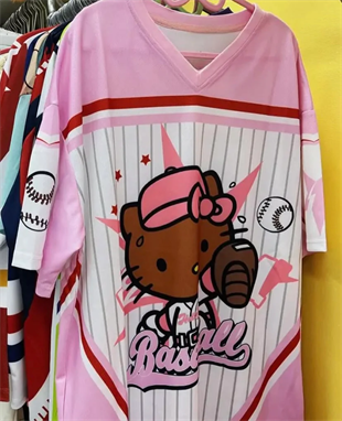 Pembe Hello Kitty Detail Jersey Forma