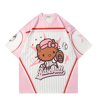 Pembe Hello Kitty Detail Jersey Forma