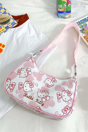 Pembe Hello Kitty Lolita Kol Çantası