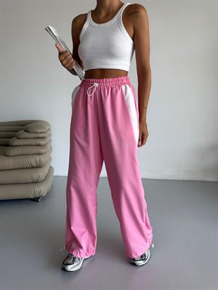 Pembe Line Detail Streetwear Eşofman Alti