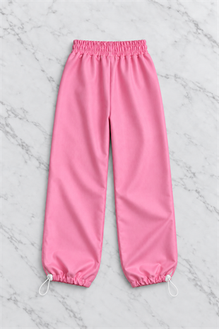 Pembe Line Detail Streetwear Eşofman Alti