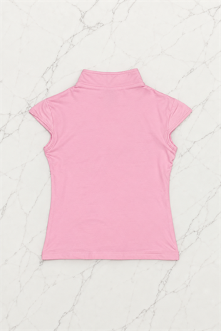 Pembe Mandarin Yaka Çiçekli Qipao Vintage Y2K Kısa Kollu Crop
