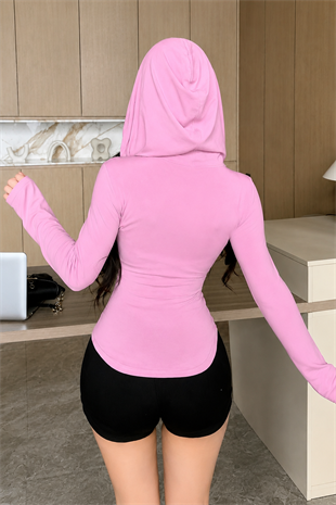 Pembe Vexa Fermuarlı Spor Hırka