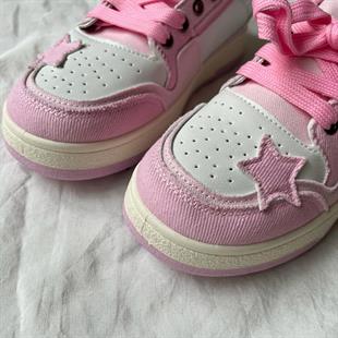 Pink Star Lovely Desenli Unisex Ayakkabı