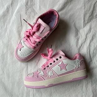 Pink Star Lovely Desenli Unisex Ayakkabı