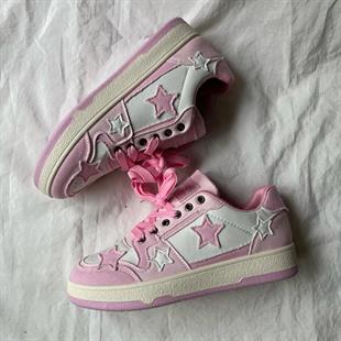 Pink Star Lovely Desenli Unisex Ayakkabı